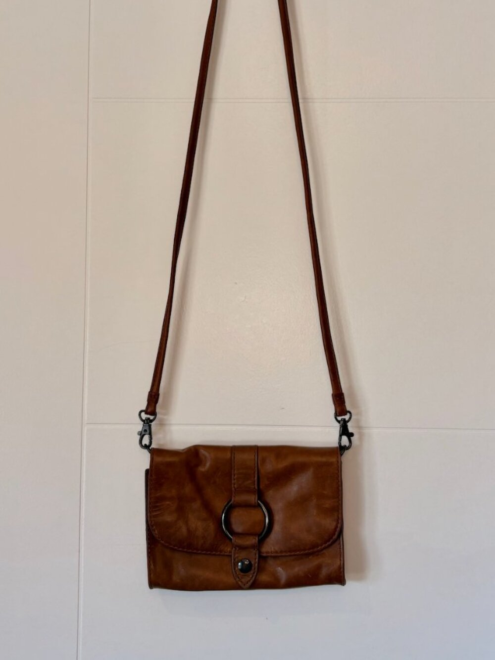 Small Brown Leather Frye Purse